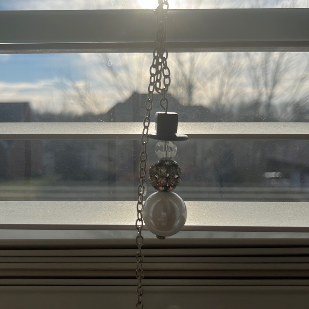 Snowman necklace
